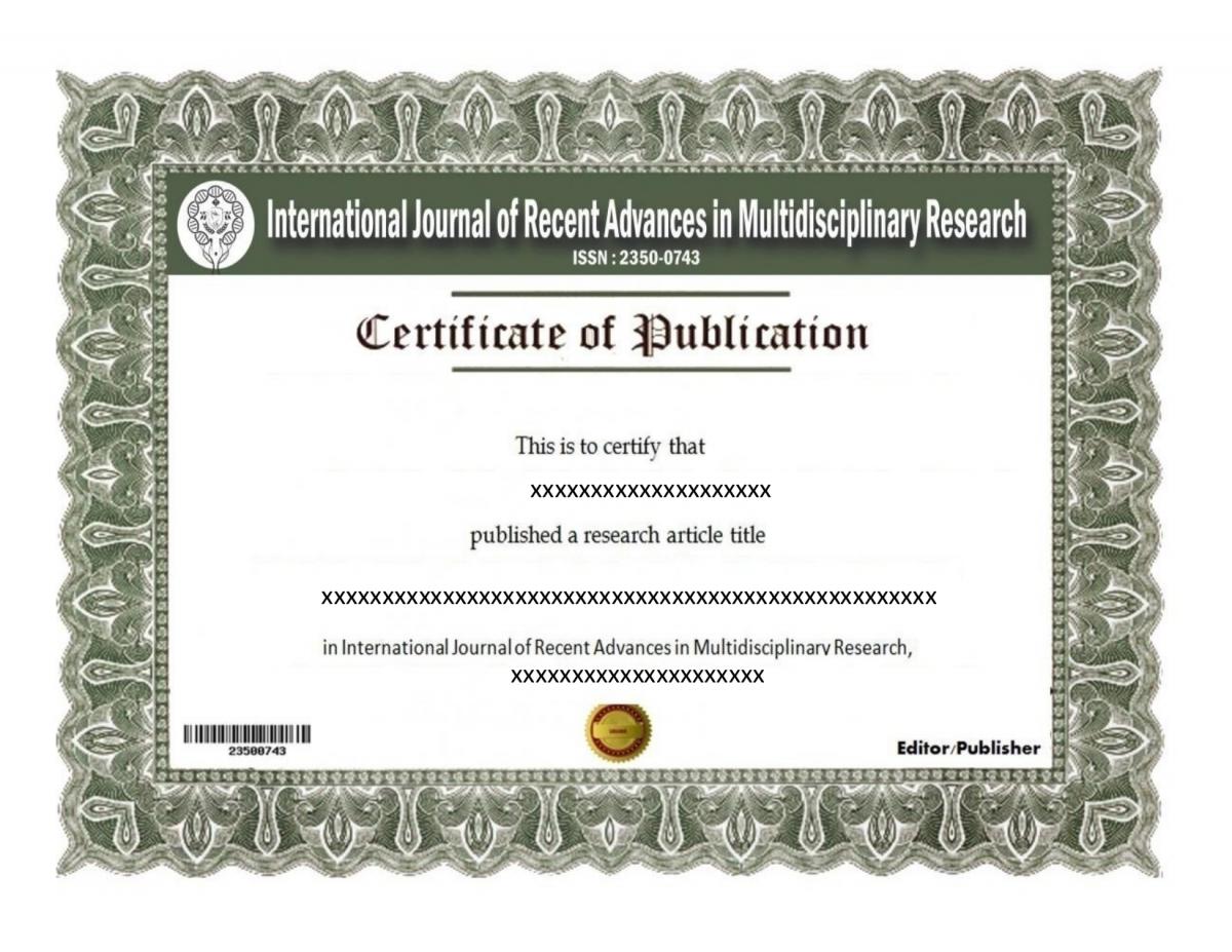 July 2024 International Journal of Recent Advances in